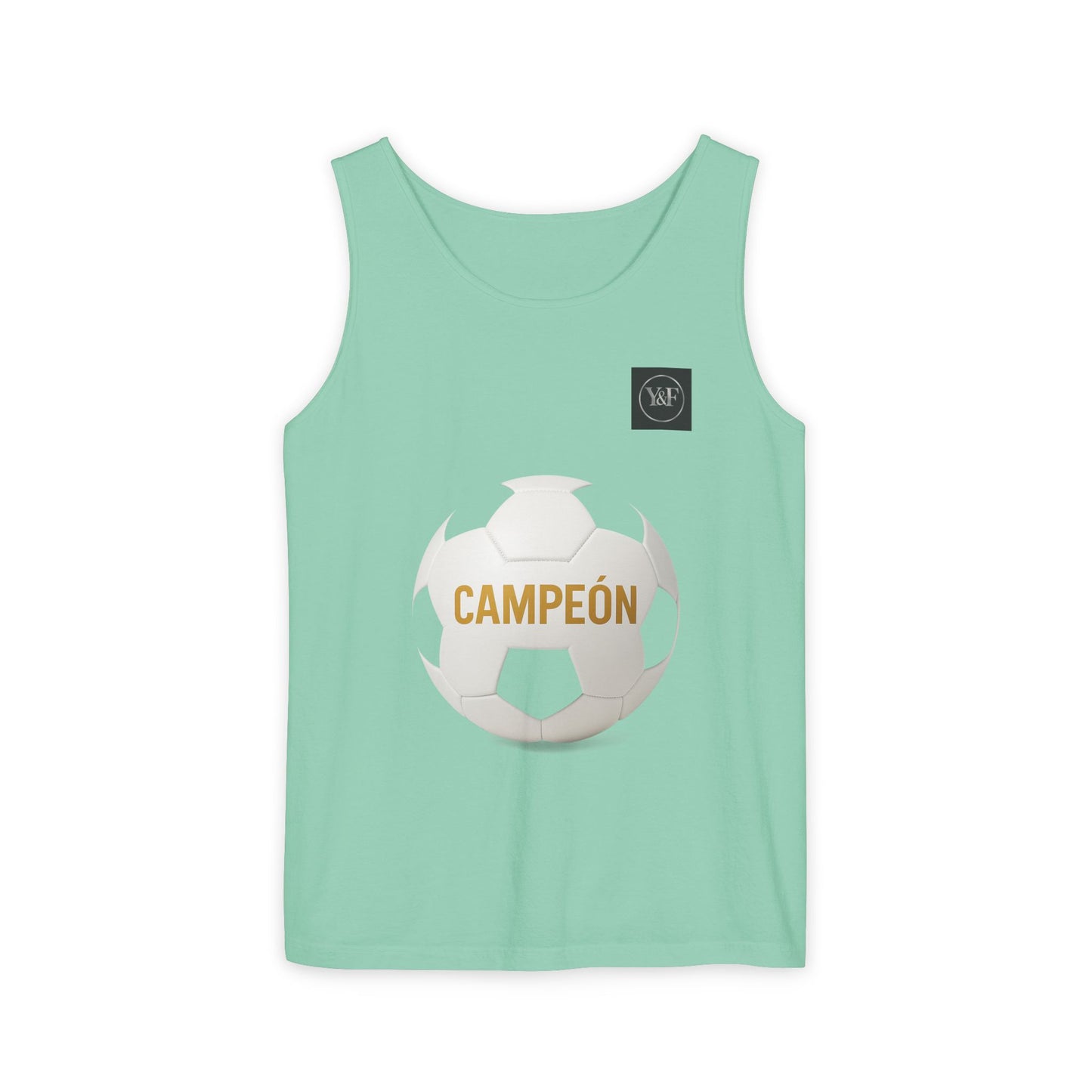 Soccer Champion Tank Top, Unisex Sports Shirt, Athletic Wear, Summer Apparel, Gift for Sports Lovers, Champion's Motto Top