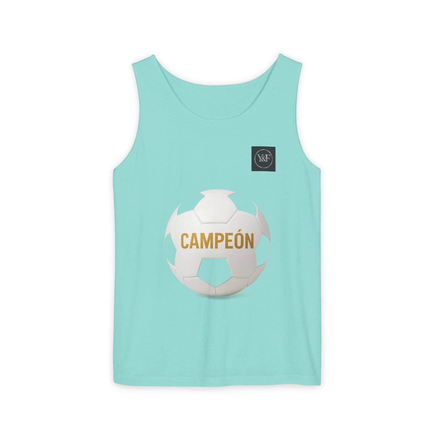 Soccer Champion Tank Top, Unisex Sports Shirt, Athletic Wear, Summer Apparel, Gift for Sports Lovers, Champion's Motto Top