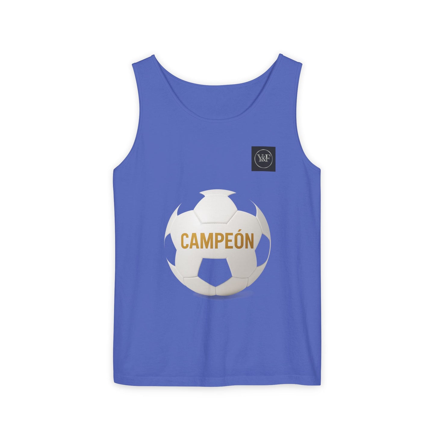 Soccer Champion Tank Top, Unisex Sports Shirt, Athletic Wear, Summer Apparel, Gift for Sports Lovers, Champion's Motto Top