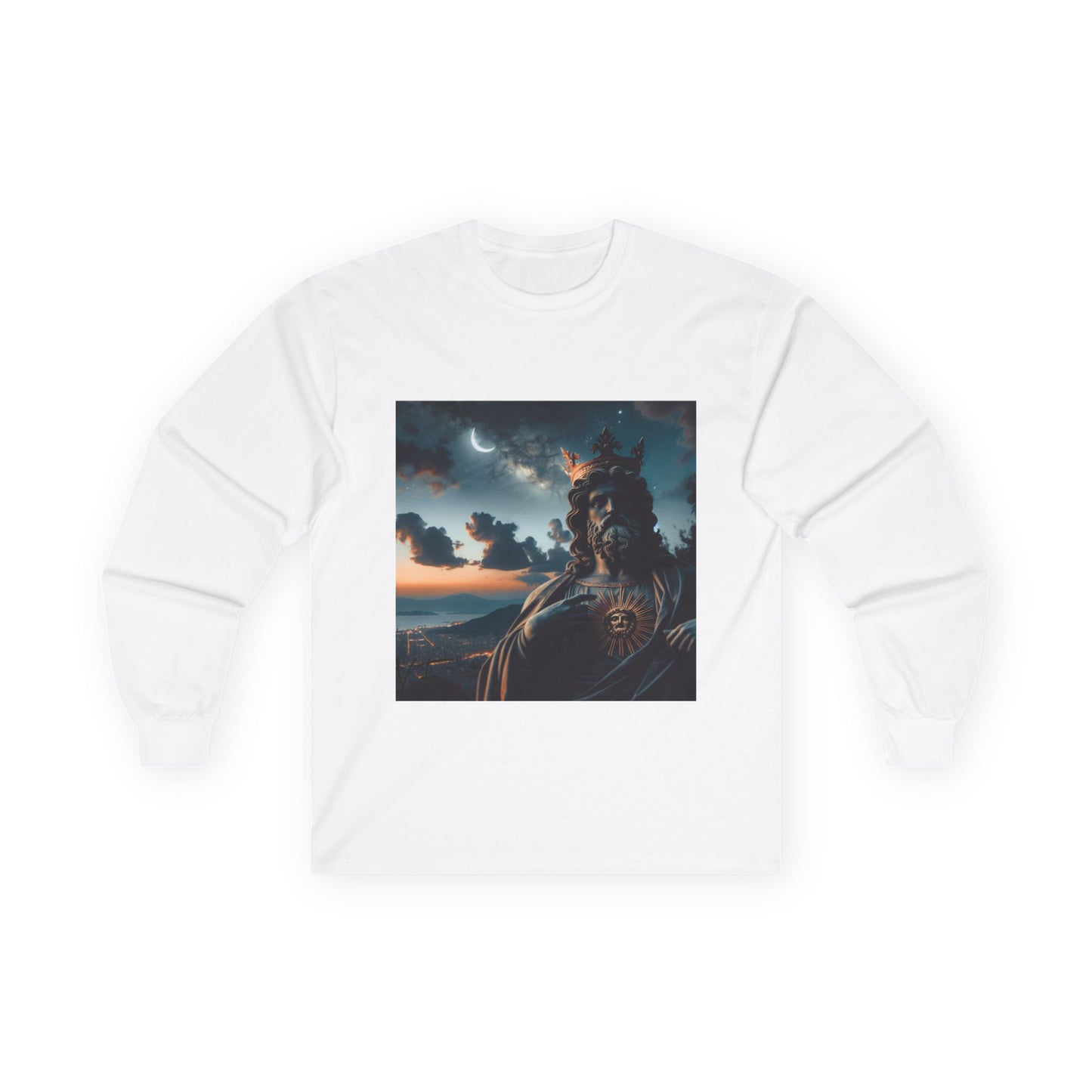 Artistic Long Sleeve Tee with Vintage Vibe, Perfect for Art Lovers, Unique Gift, Casual Wear, Fall Fashion, Cozy Layering
