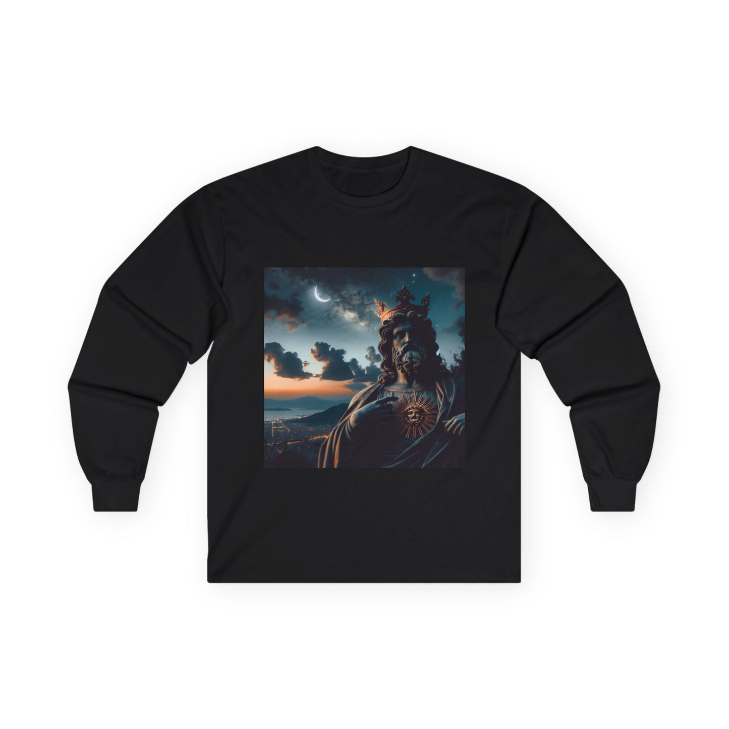Artistic Long Sleeve Tee with Vintage Vibe, Perfect for Art Lovers, Unique Gift, Casual Wear, Fall Fashion, Cozy Layering