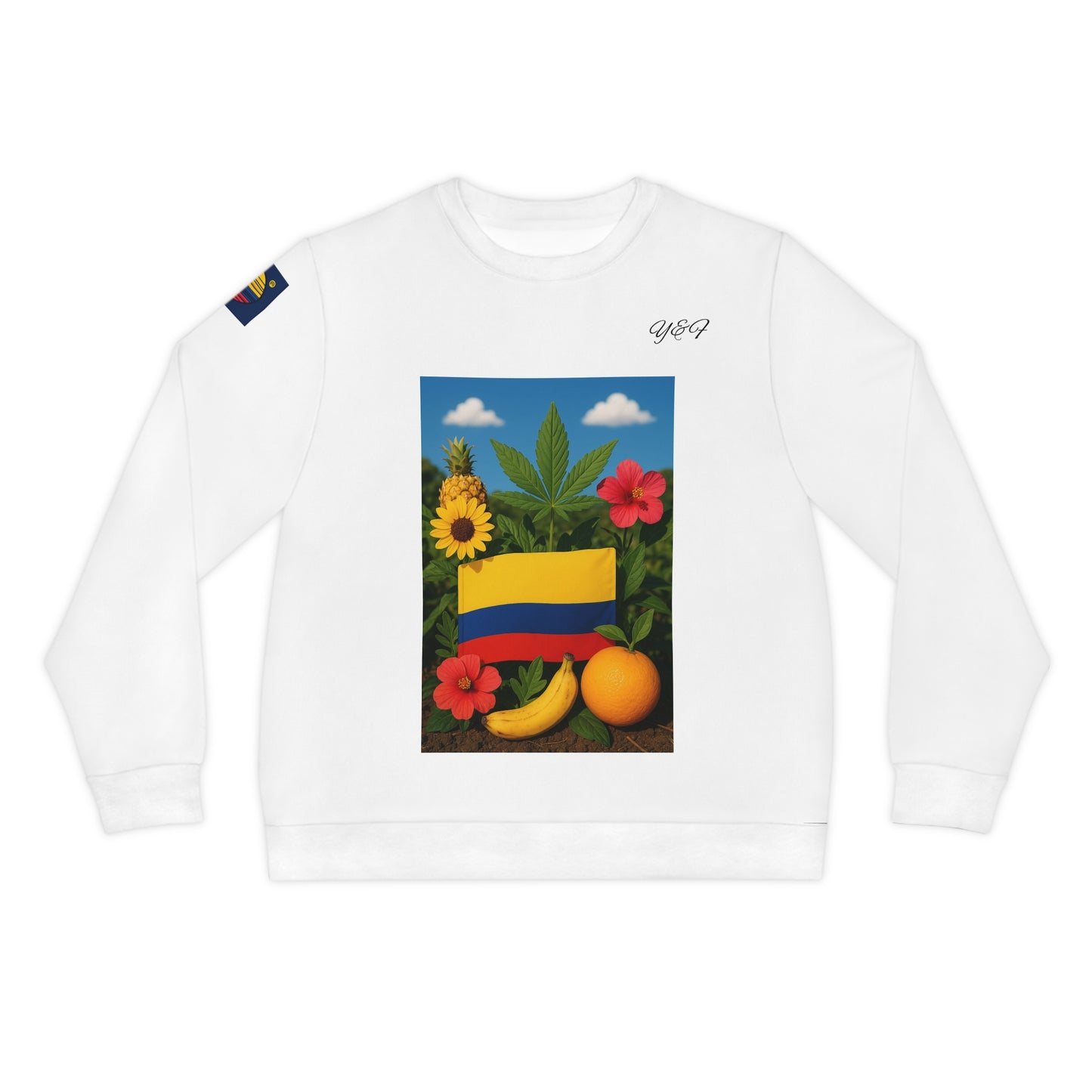 Colombian Soul Lightweight Sweatshirt, Tropical Vibe, Travel Apparel, Gift for Her, Summer Wardrobe, Cozy Fashion