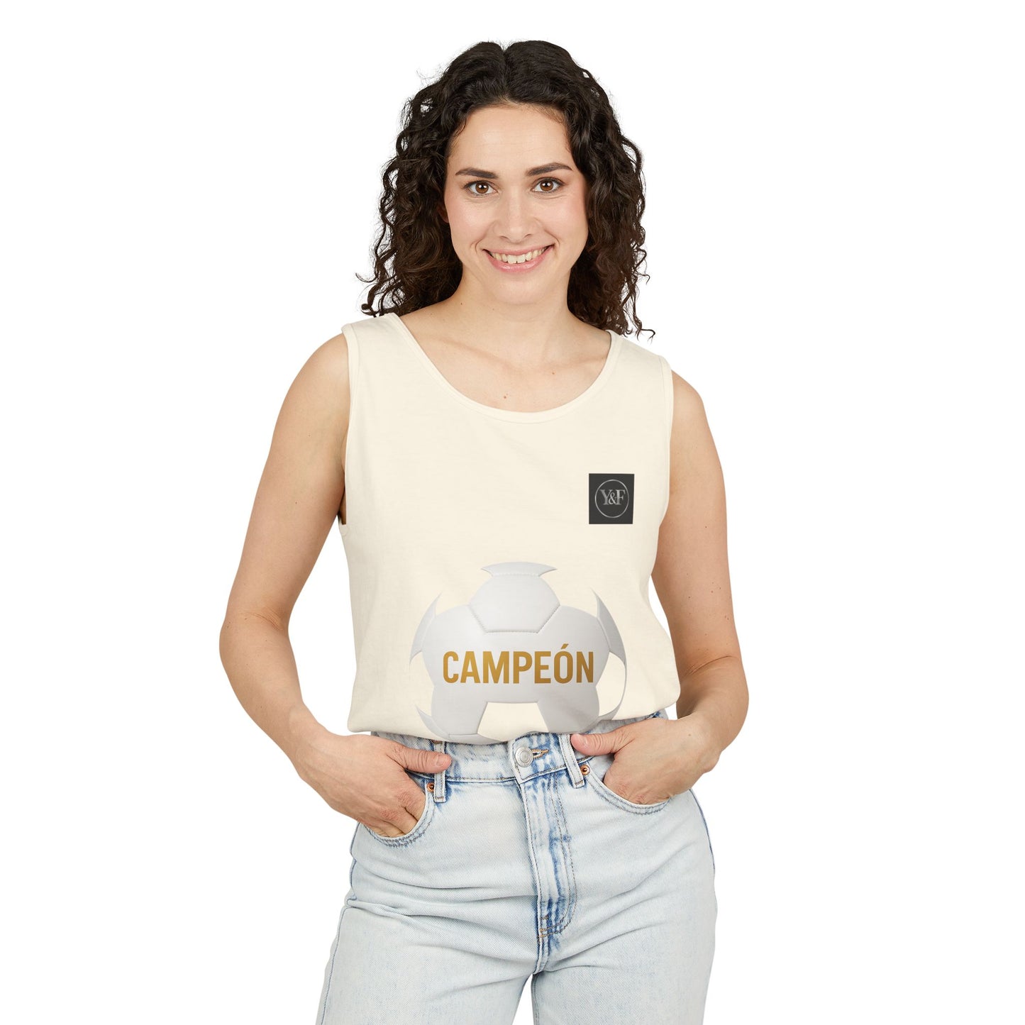 Soccer Champion Tank Top, Unisex Sports Shirt, Athletic Wear, Summer Apparel, Gift for Sports Lovers, Champion's Motto Top