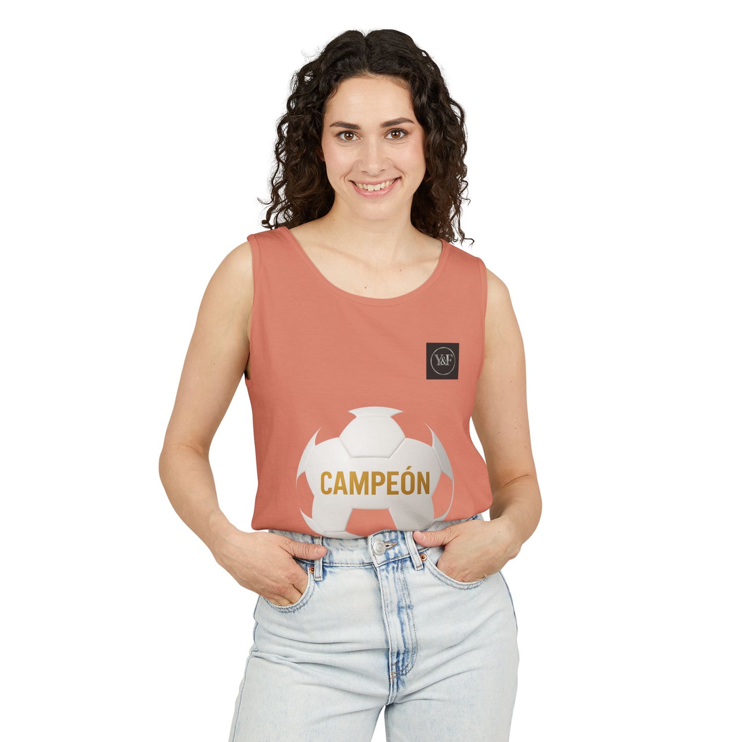 Soccer Champion Tank Top, Unisex Sports Shirt, Athletic Wear, Summer Apparel, Gift for Sports Lovers, Champion's Motto Top