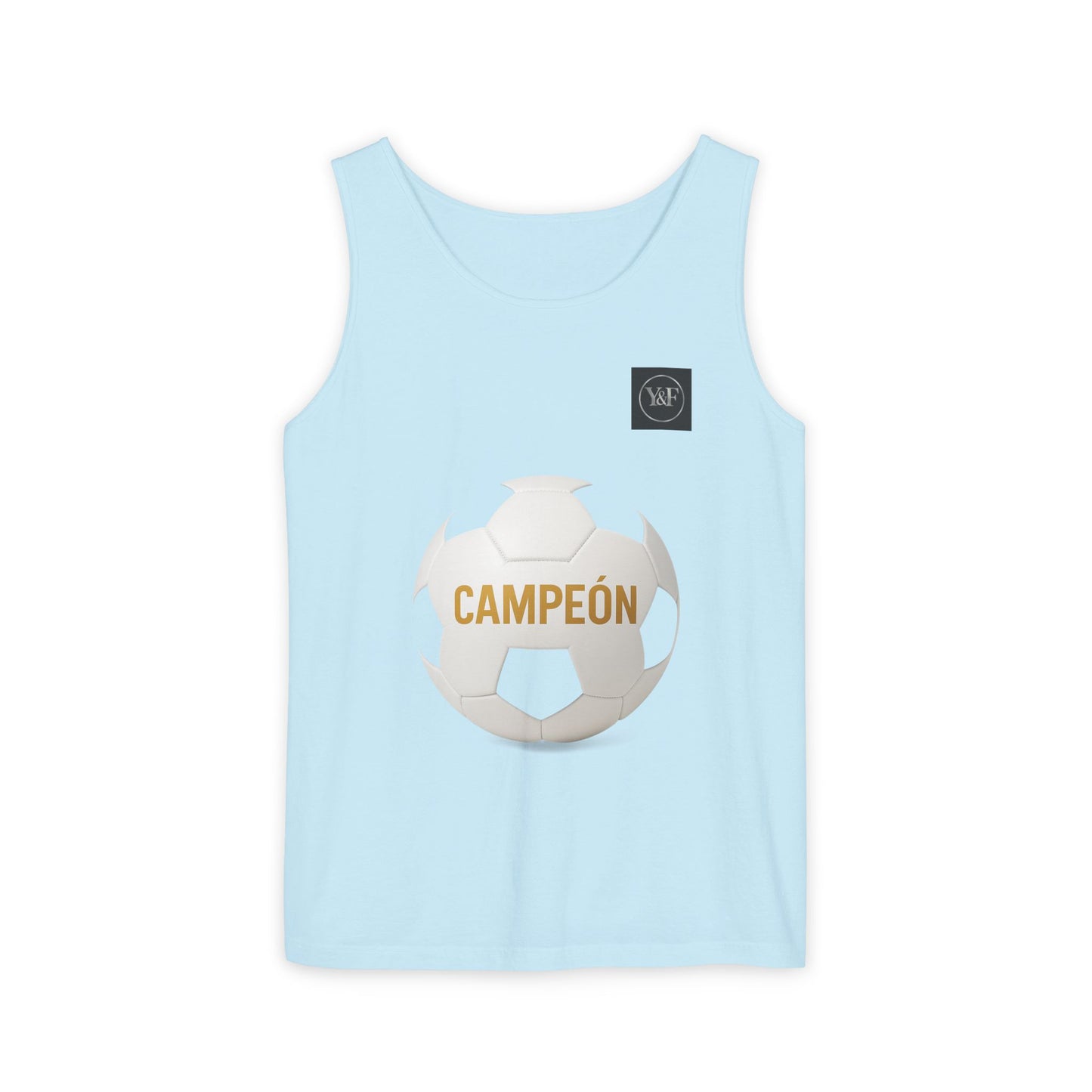Soccer Champion Tank Top, Unisex Sports Shirt, Athletic Wear, Summer Apparel, Gift for Sports Lovers, Champion's Motto Top