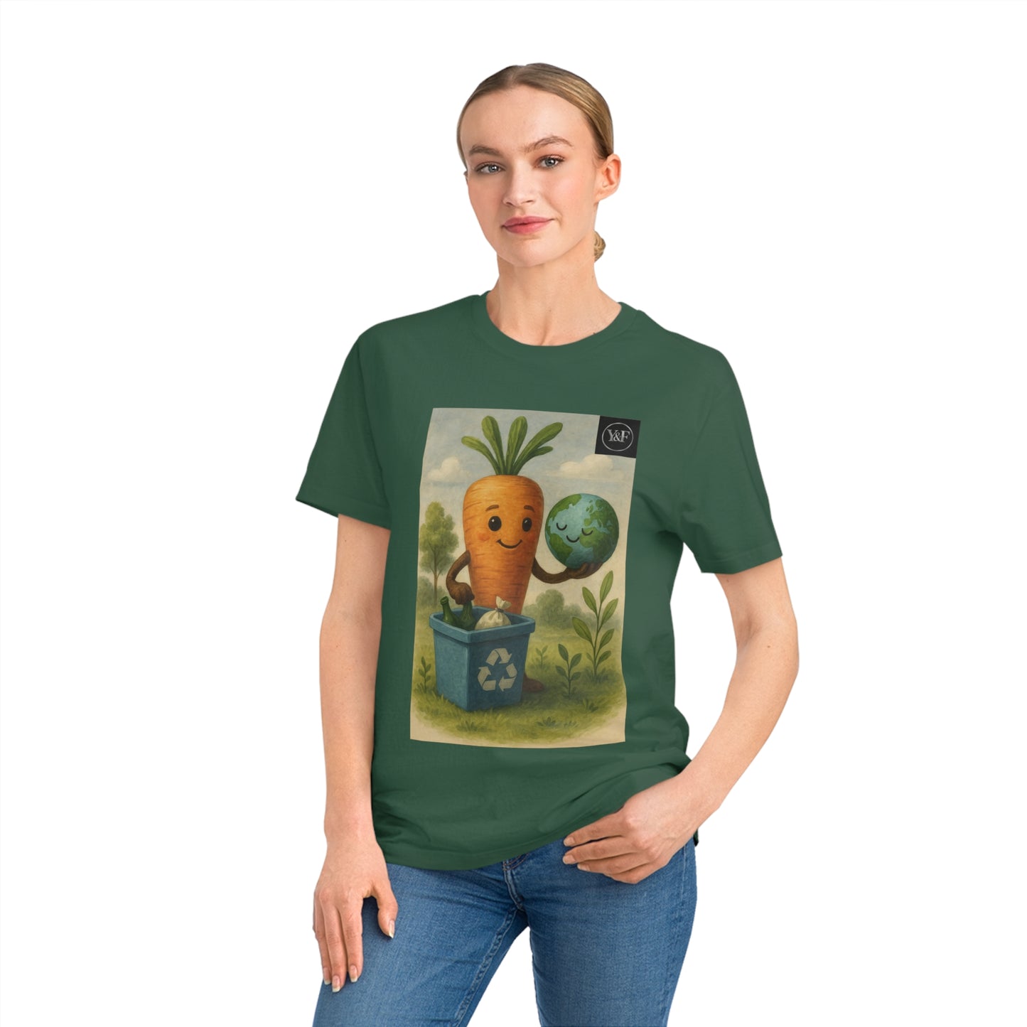 Eco-Friendly Unisex Rocker T-Shirt, Sustainable Fashion, Earth Day Gift, Positive Vibes Clothing, Plant Lover Tee