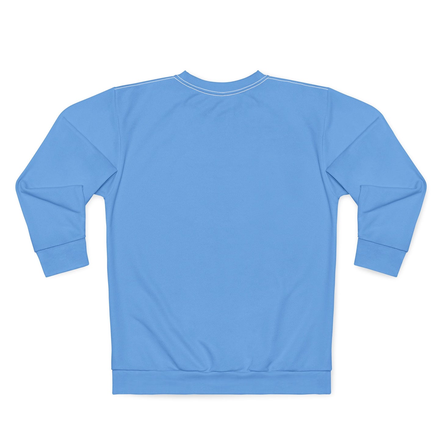 Chic Unisex Blue Sweatshirt - Cozy AOP Apparel, Perfect Gift for Holidays & Casual Style, Trendy Streetwear, Relaxed Fit Jumper