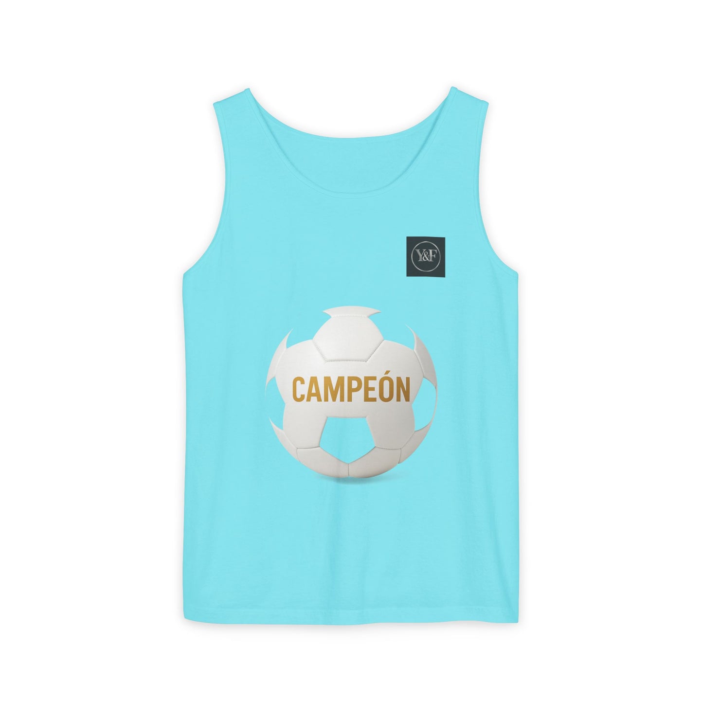 Soccer Champion Tank Top, Unisex Sports Shirt, Athletic Wear, Summer Apparel, Gift for Sports Lovers, Champion's Motto Top