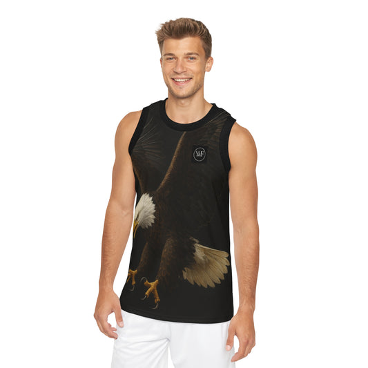 Eagle Graphic Basketball Jersey, Unisex Athletic Tank, Sportswear Gift, Outdoor Apparel, Team Spirit Wear, Fitness Clothing
