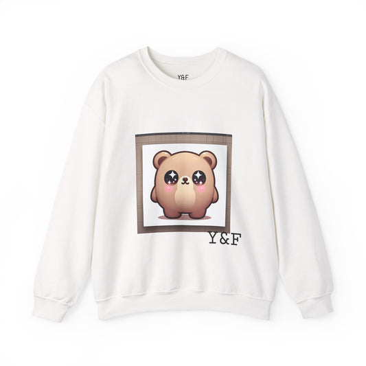 Cute Bear Crewneck Sweatshirt | Cozy Unisex Pullover for Animal Lovers | Gift for Birthdays, Holidays, or Just Because