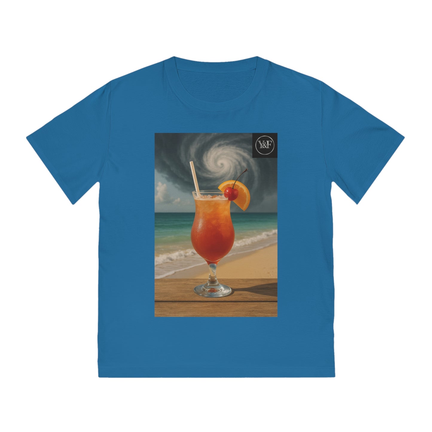 Beach Vibes Unisex Rocker T-Shirt, Summer Outfit, Vacation Apparel, Music Festival Tee, Gift for Beach Lovers, Tropical Drink Shirt