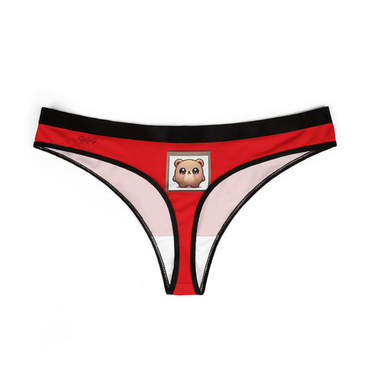 Cheeky Women's Thongs, Cute Underwear, Fun Lingerie, Gift for Her, Emoji Design, Valentine's Day, Everyday Comfort