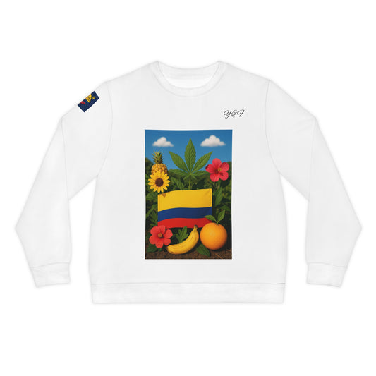 Colombian Soul Lightweight Sweatshirt, Tropical Vibe, Travel Apparel, Gift for Her, Summer Wardrobe, Cozy Fashion