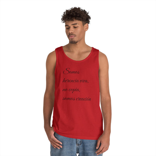 Inspirational Unisex Heavy Cotton Tank Top, Motivational Shirt, Unisex Top for Summer, Beach Wear, Gift for Her, Gift for Him