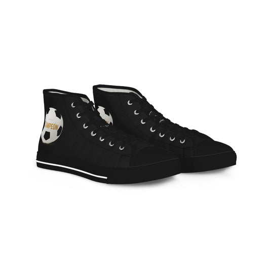 Soccer-Themed Men's High Top Sneakers | Athletic Footwear for Sports Lovers, Gift for Players, Casual Sneakers, Trendy Kicks, [...]