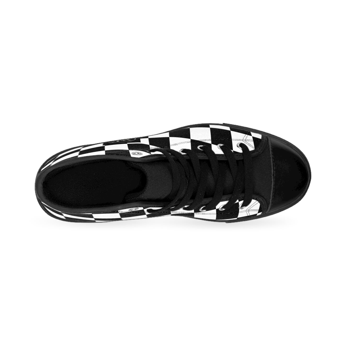 Classic Checkerboard High-Top Sneakers | Street Style Footwear, Trendy Athletic Shoes, Casual Sneakers, Unique Gift Idea
